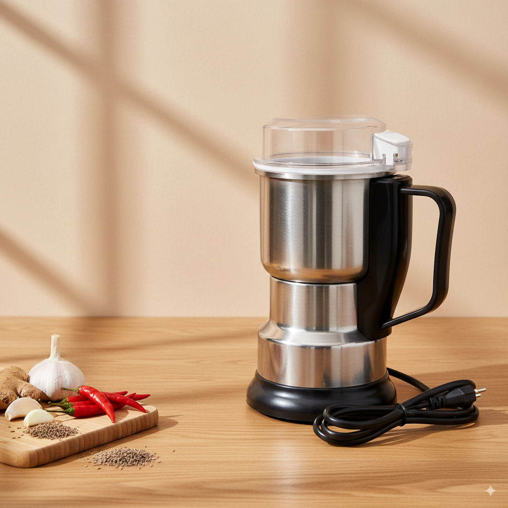 Food Grinder – Model 0924 (Stainless Steel) | মসলা, কফি ও বাদাম গ্রাইন্ডার - Image 2