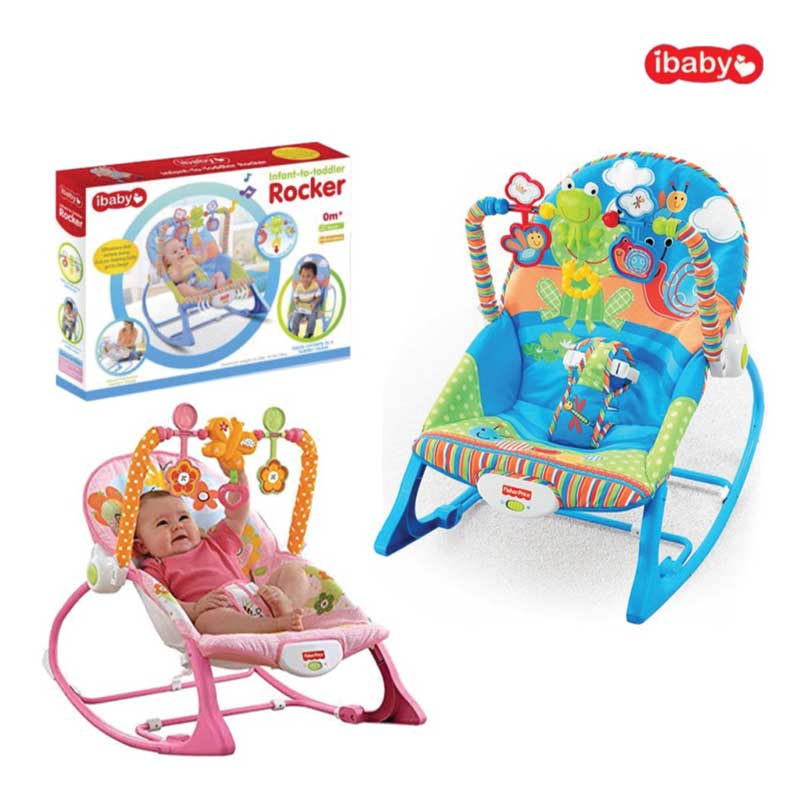 Ibaby Infant to Toddler Rocker (0m+ | Converts to Toddler Chair | Vibration & Music | 18kg Max) - Image 3