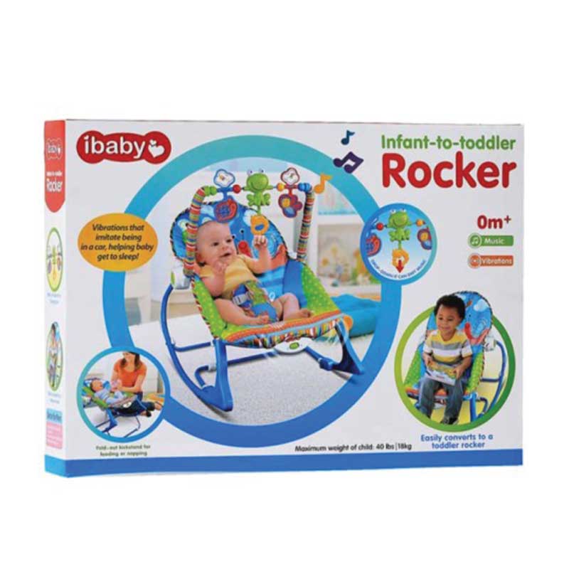 Ibaby Infant to Toddler Rocker (0m+ | Converts to Toddler Chair | Vibration & Music | 18kg Max) - Image 4