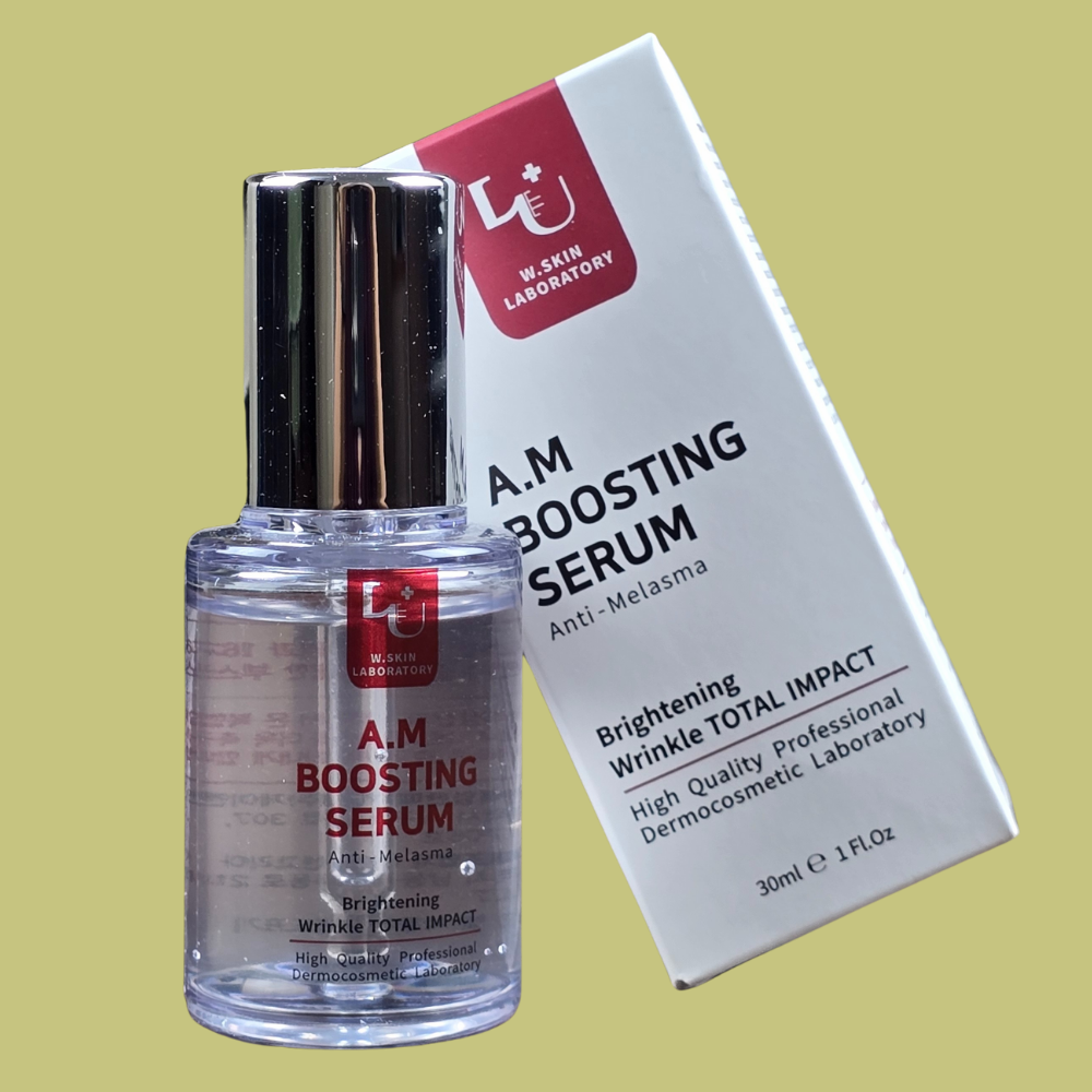 W.Skin Laboratory A.M Boosting Serum – Anti-Melasma Brightening & Wrinkle Total Impact | 30ml | Made in Korea - Image 2
