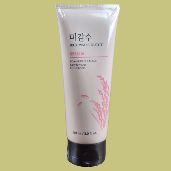 The Face Shop Rice Water Bright Foaming Cleanser 150ml | Brightening Face Wash | Gentle Daily Cleanser – Korea