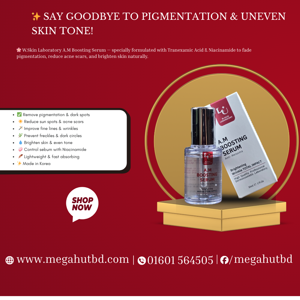 W.Skin Laboratory A.M Boosting Serum – Anti-Melasma Brightening & Wrinkle Total Impact | 30ml | Made in Korea - Image 4