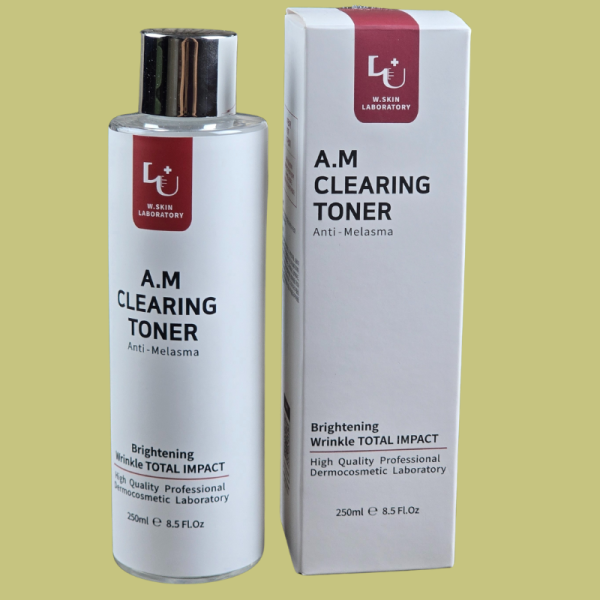A.M Clearing Toner Anti-Melasma – Brightening & Wrinkle Total Impact | 250ml | Made in Korea