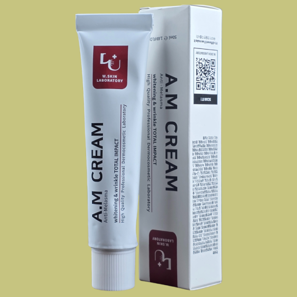 W.Skin Laboratory A.M Cream – Anti-Melasma | Brightening & Wrinkle Care | 50ml | Made in Korea