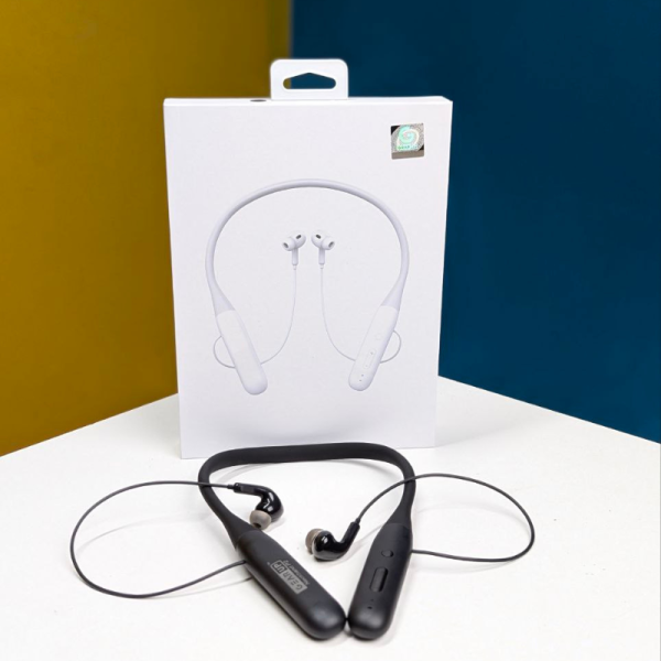 GearUP Neckband P2 Bluetooth Earphone – Black | Long Battery Backup & Deep Bass